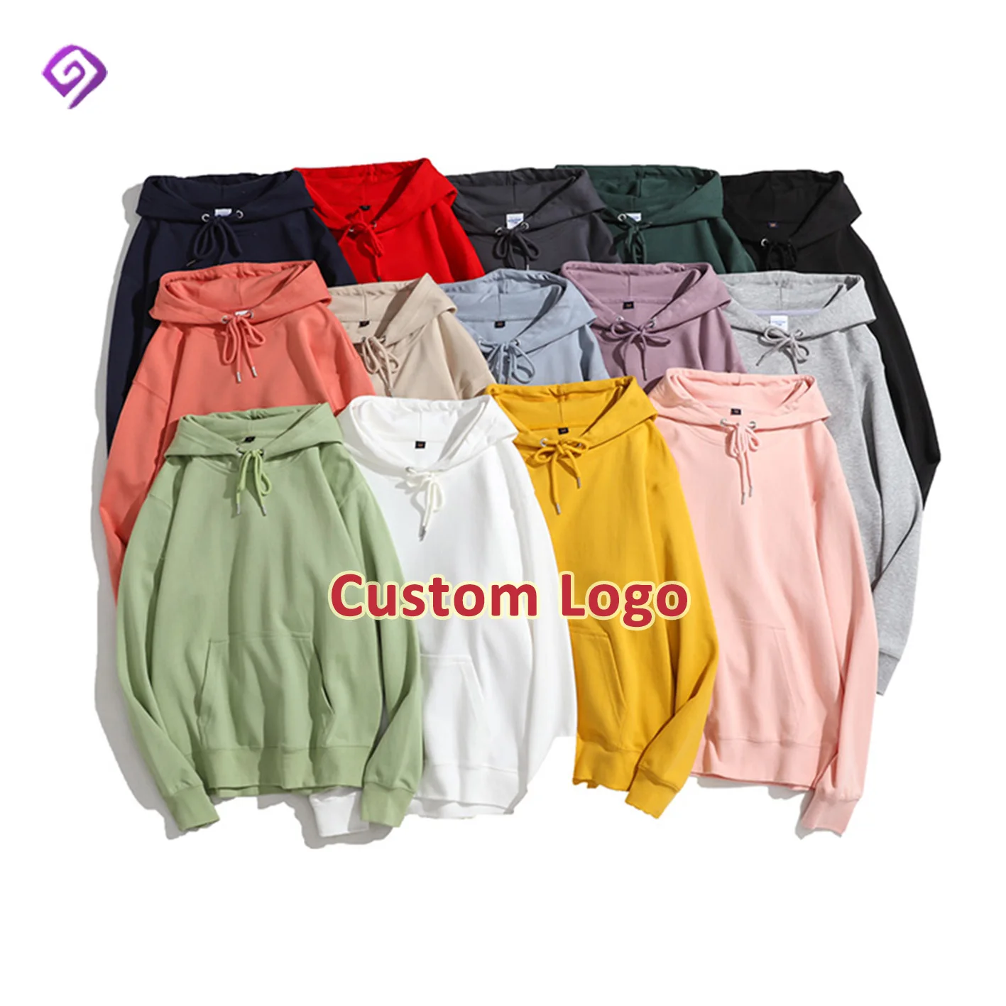 

300Gsm Blank High Quality Hoodies Wholesale Multi Color Hoodie Custom Hoodie Unisex, As show