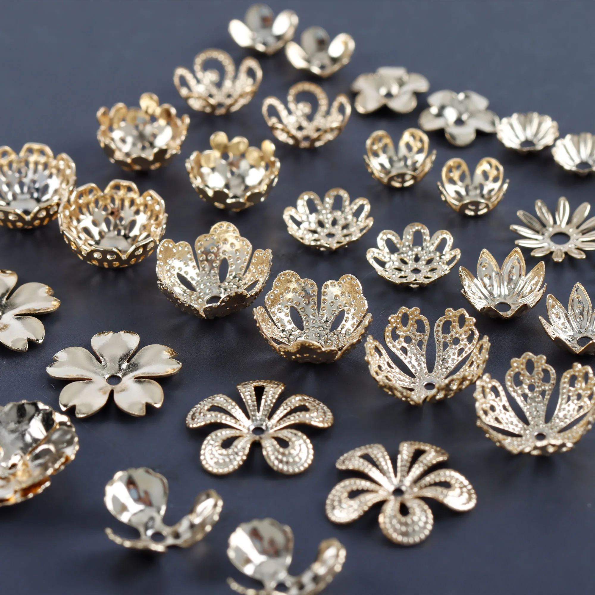 Flower Shaped Metal Diy Earrin