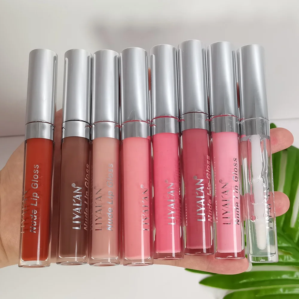 

Matte Lip Gloss Custom Logo Cosmetic Waterproof Lipstick Nude Glossy Lipgloss Matte Lip Gloss