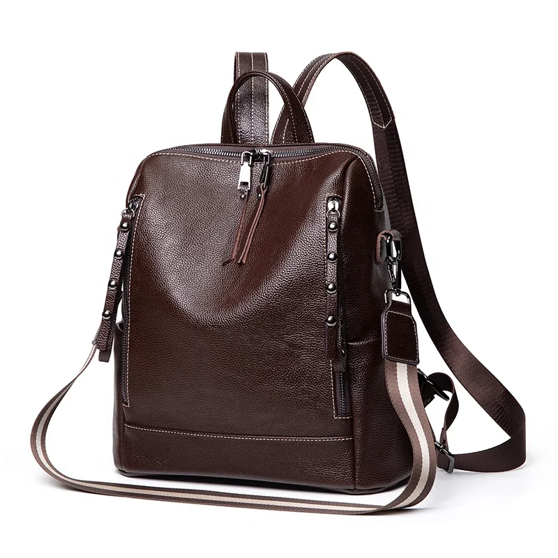 

MIYIN wholesale 2021PU leather fashion outdoor shoulder multifunctional travel business backpack ladies