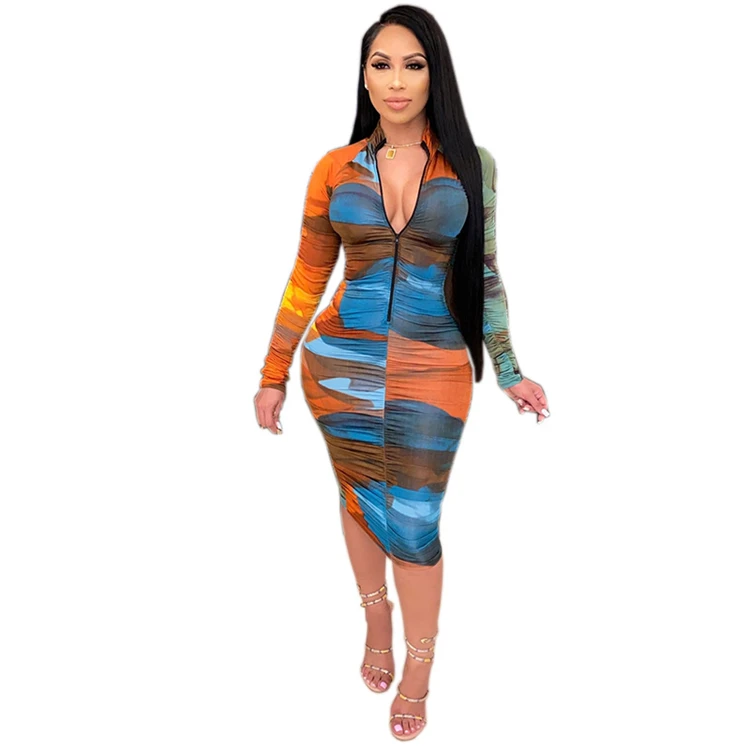 Hot Onsale Colorful Bodycon Womens Clothing V Neck Sexy 2021 Woman Casual Dress Women Long Maxi Dresses