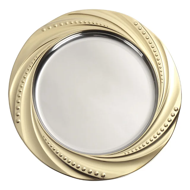 

33 CM Sliver &Gold Wholesale Stainless Steel Wedding Charger Plates, Silver/gold/rose gold/black/antique brass