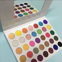 

Hot sell eye shadow private label makeup matte pearl glitter eye shadow palette cosmetic manufacturers 35 colors