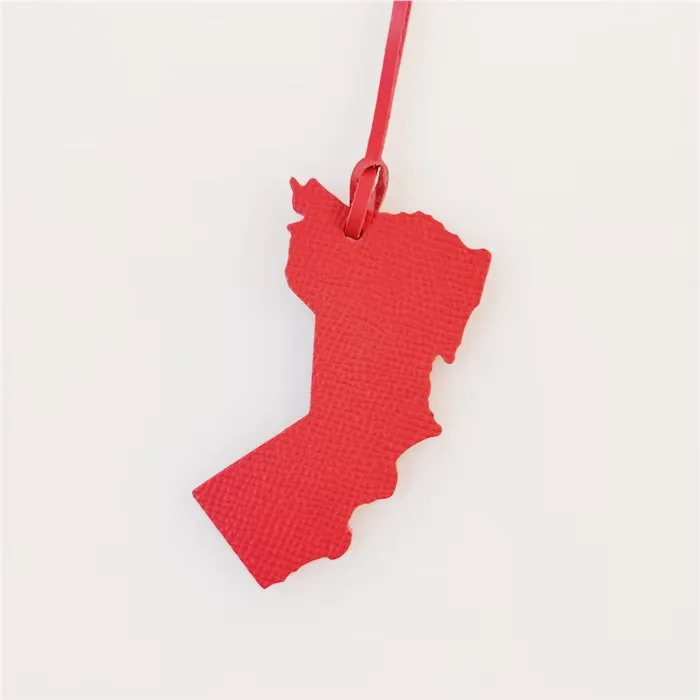 Wholesale Cute Oman Map Shape Keychain Bag Charm Bag Pendant Gifts for Women