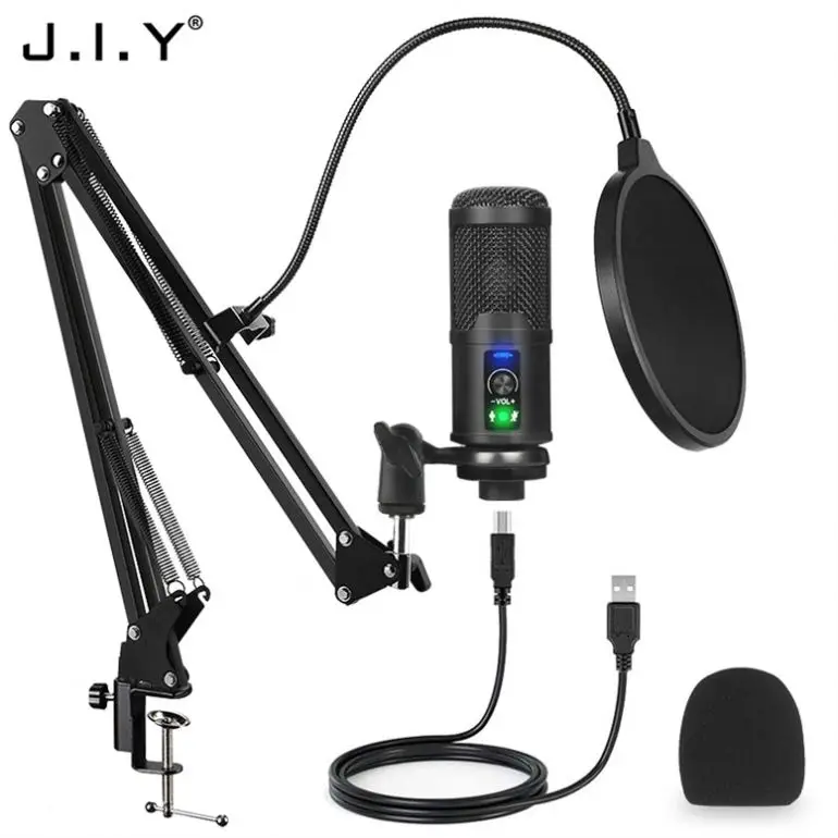 

J.I.Y BM-65 High Quality Studio Mini Portable Microphone, Black