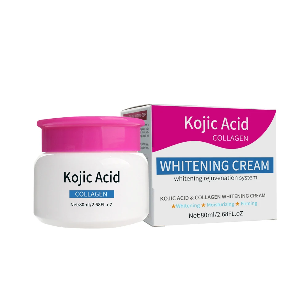 

80ml Private Label Cream Kojic Acid Pimple Dark Spots Scar Removal Whitening Face Acne Skin Care Cream