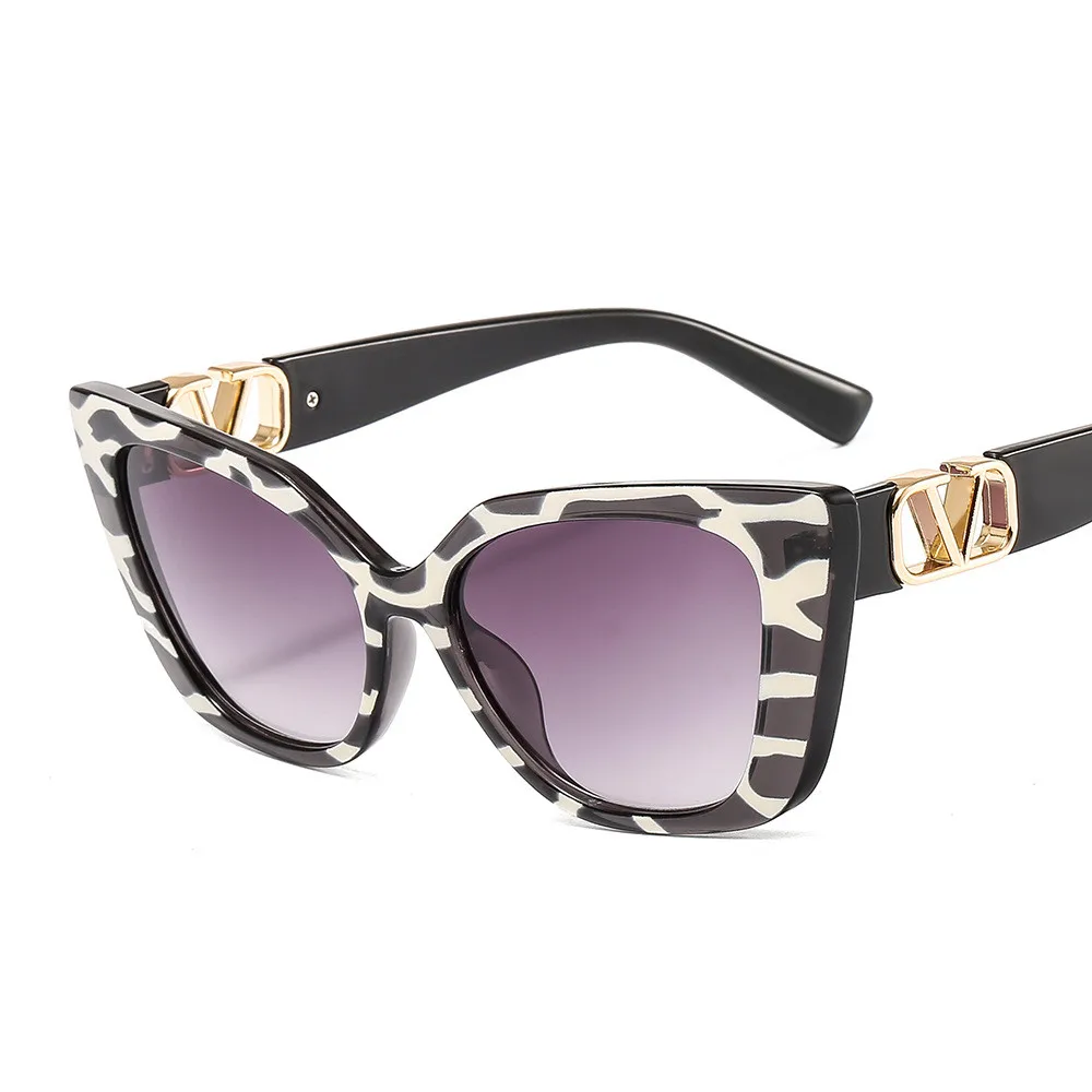 

Leopard Gradient Womens Trendy Wholesale Ladies Shades Women Cat Eye Sunglasses