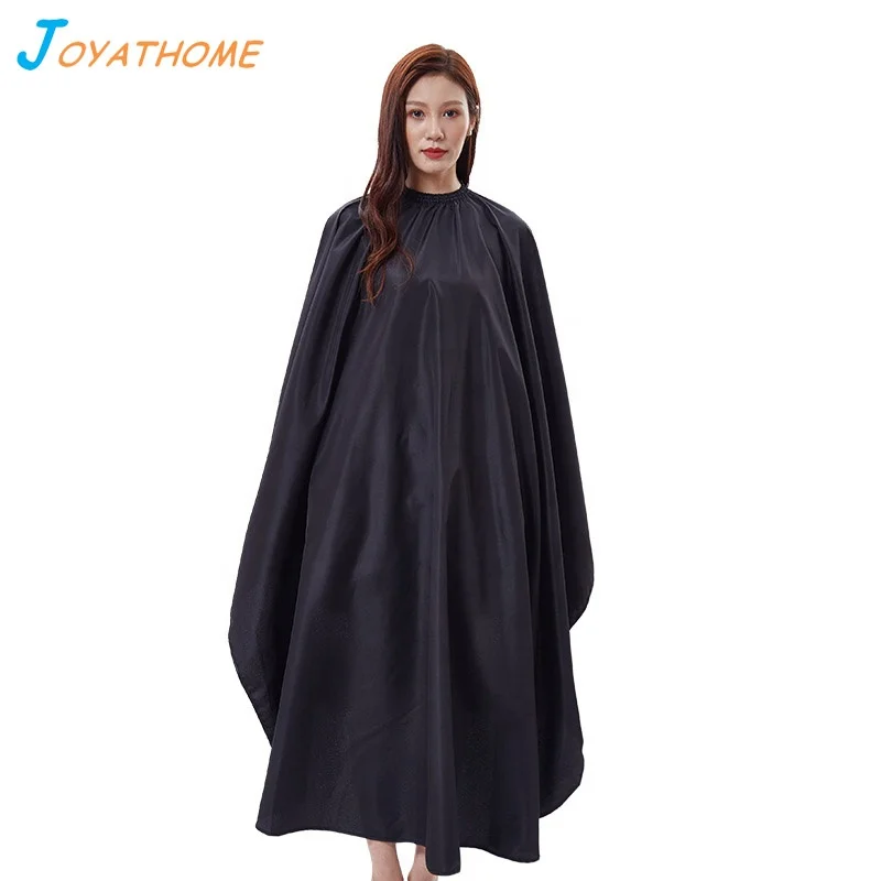 

Black Waterproof Haircut Cloth Hairdressing Foil Gown Disposable Cape Capes Gowns Salon Tools and Equipment Product OEM