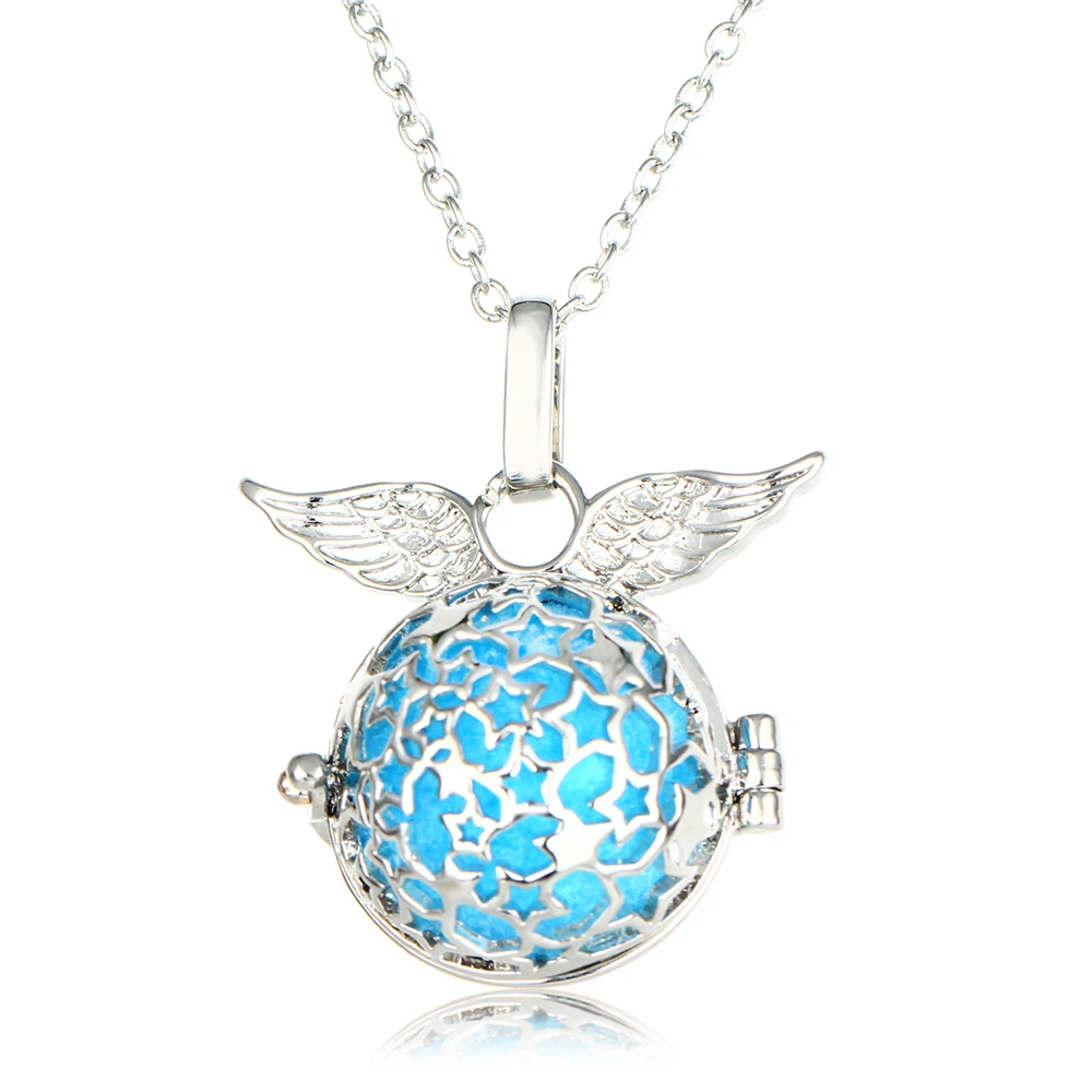 

Fashion Cage Wing Pendant perfume Oil Diffuser Silver Plated Jewelry