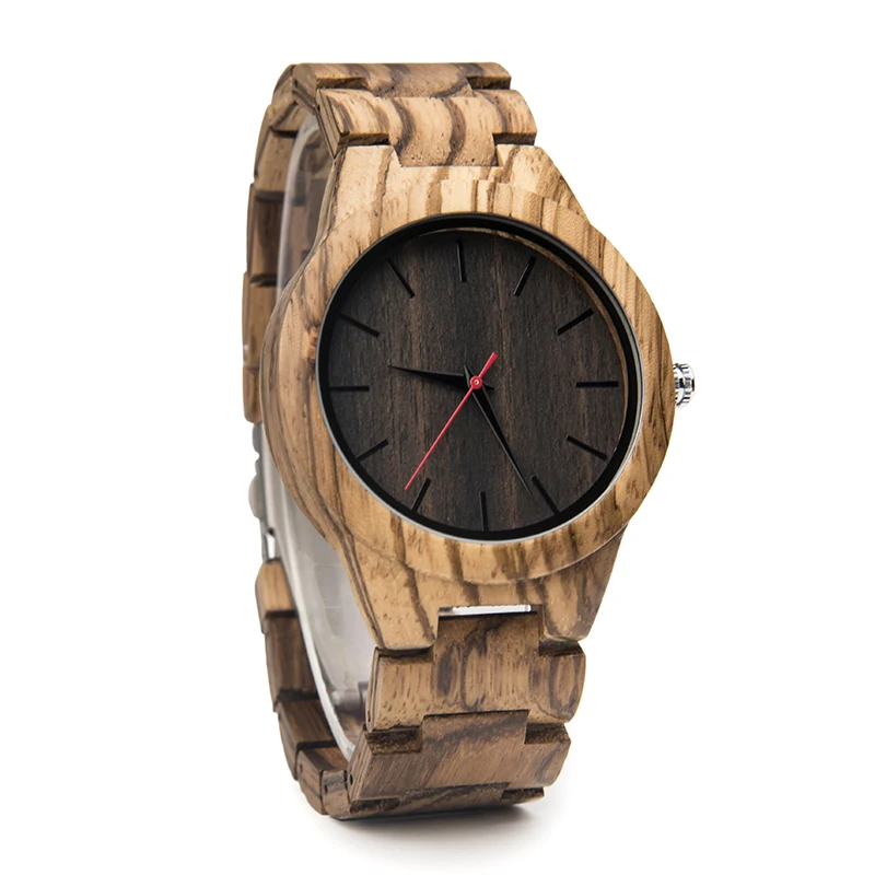 

DODO DEER Wooden Timpieces Handcrafted Zebrawood Grain Watch Eco-friendly Recycled Quartz Natural for Men Luxury Antique Fashion