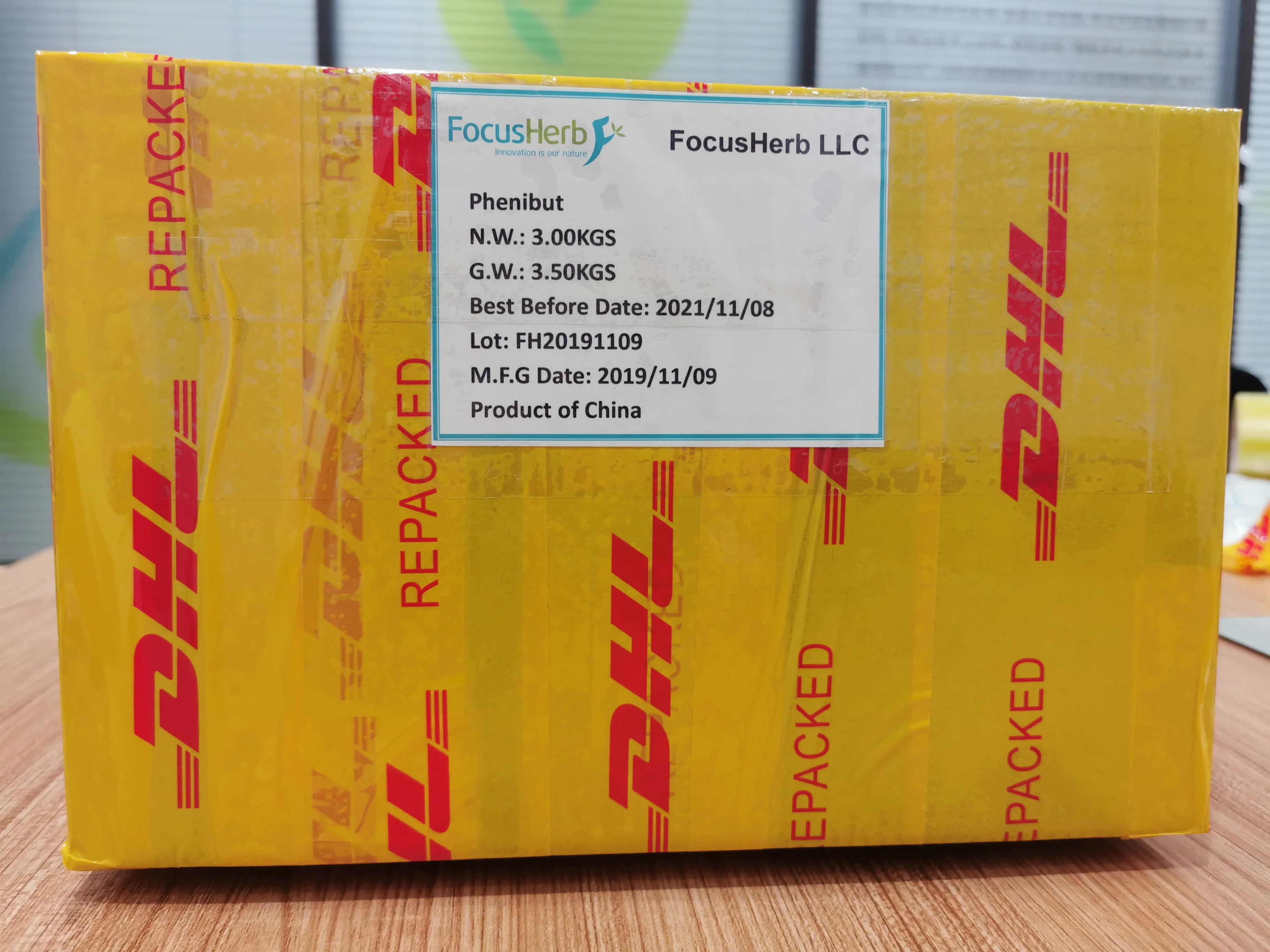 
FocusHerb 4-Amino-3-Phenylbutyric Acid, Phenibut HCL 