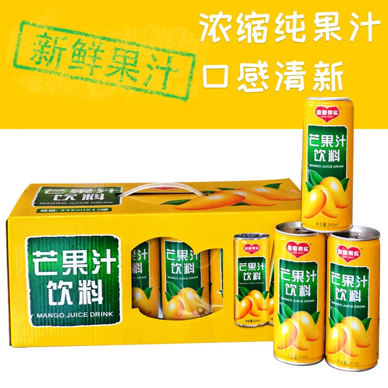 
245ml Tinned Can Mango Juice Drink In Stocks For Whole Sale And OEM Available 