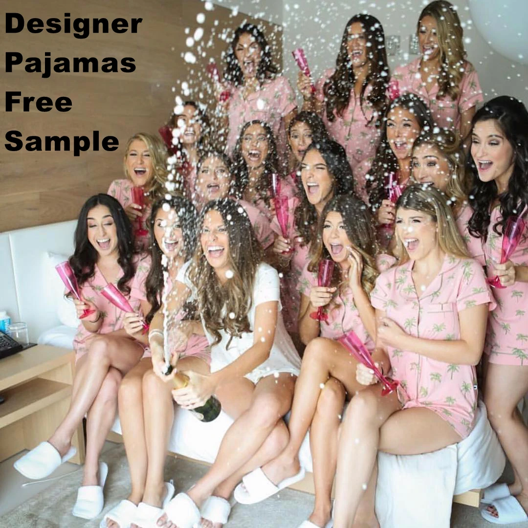 

2021 designer nightie silk pajamas set night wear suits for women pijamas, Customized color