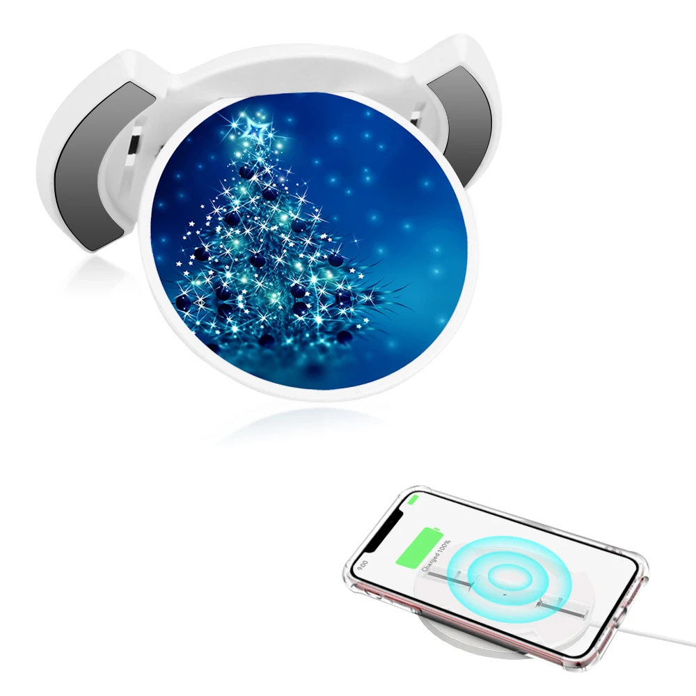 

NEW Ring Mobile Phone Holder Ultra Thin Kickstand Multi-function Socket Phone Stand with Wireless Charging