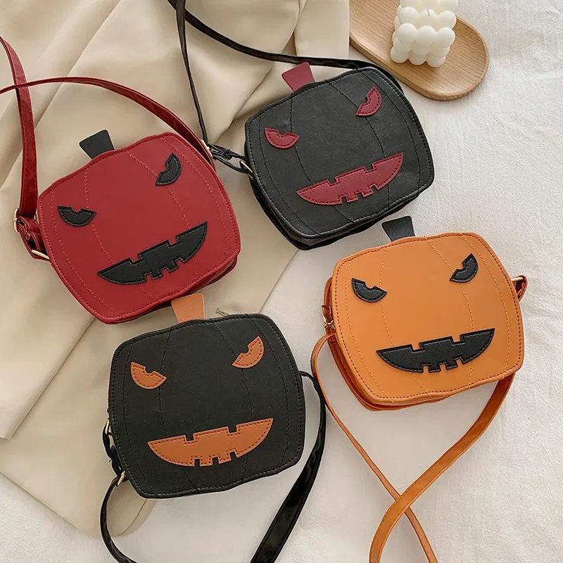 

Halloween bags pumpkin pattern Jack-o'-lantern crossbody bags skull messenger bags