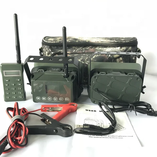 

BK1523B Waterproof Plastic Mp3 Multi-sounds Digital 2pcs 60w Players Hunting Decoys Bird Caller, Green