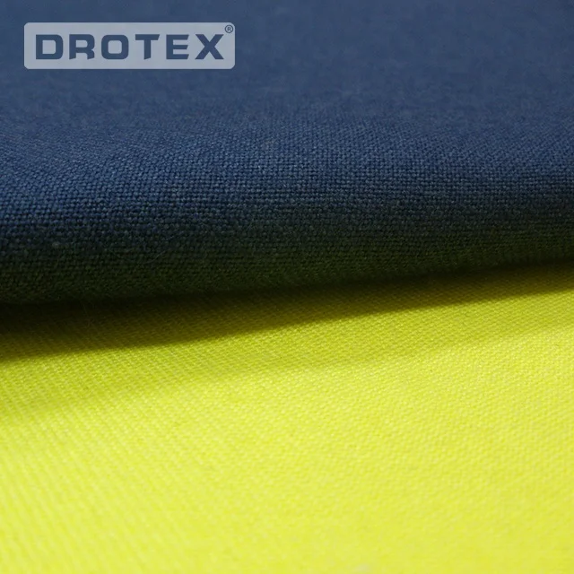 
Red color lightweight 150gsm Inherently flame resistant aramid fabric for petro-chemical workwear 