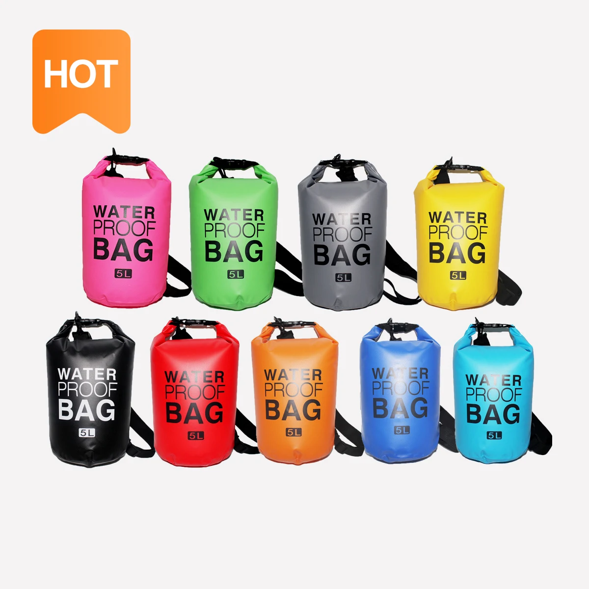 

Hot Sale Factory Direct Waterproof 20L Fashion Dry Bag Backpack, Customized color