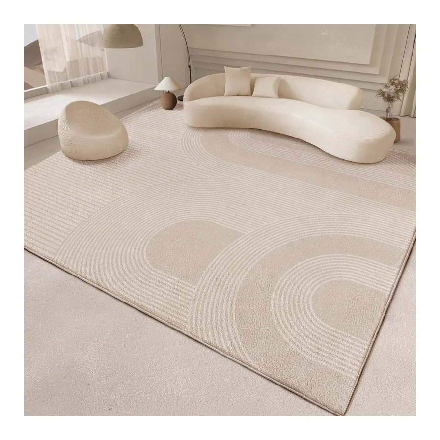 Turkish Rugs Modern Luxury Custom Gold Living Room Carpet Wool Carpet Light Geometry Rugs