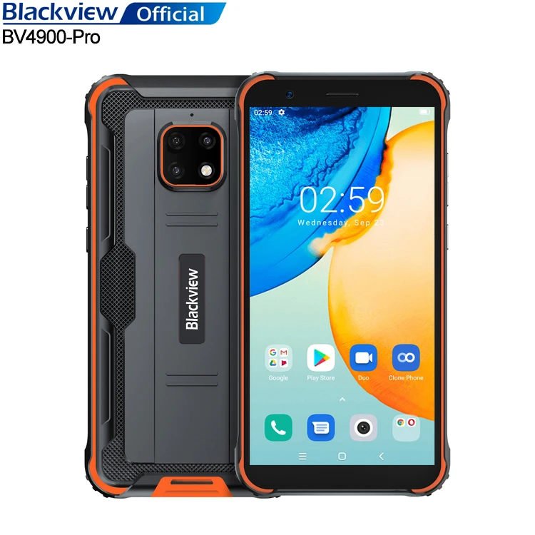 

Popular Smart Phones Full Screen Blackview BV4900 Pro Mobile Phone NFC Rugged Phone, Black/orange/green
