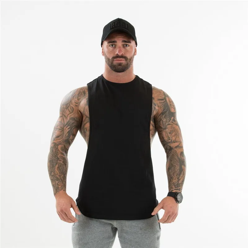 

Men's Muscle Gym Workout Stringer Tank Tops Bodybuilding Fitness T-Shirts