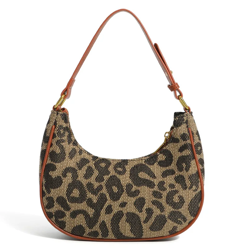 

Leopard Print Underarm Female Hand 2023 Autumn/Winter Instagram New Fashion Female Hand Bill Shoulder Underarm Bag