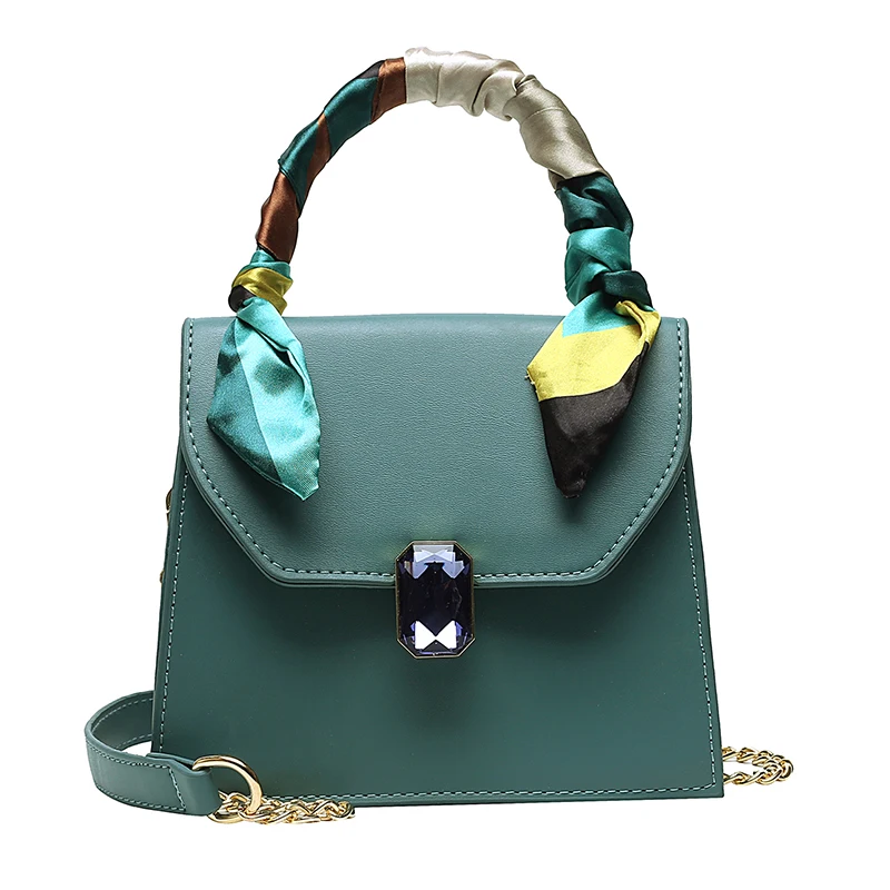 

2021 Wholesale Hot Selling Luxury Colored Silk Scarf Fashion Crossbody Small Crossbody Bags, Red,gray,black,white,etc