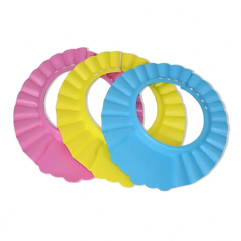 

Simple Design Children's Adult EVA Bath And Shower Hats Custom Waterproof Double-layer Satin Shower Hat