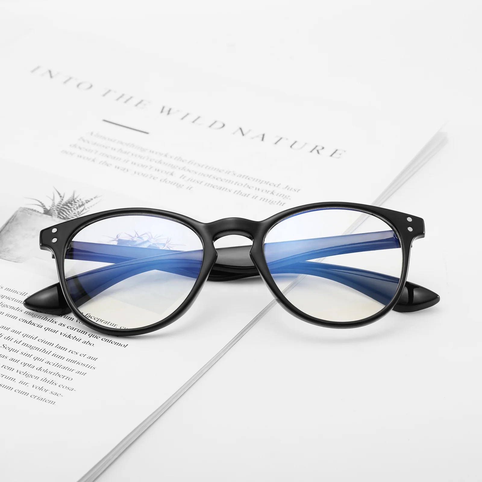 

2021 Round Frame Reading Glasses Blue Light Blocking Anti Blue Light Reading Glasses For Woman