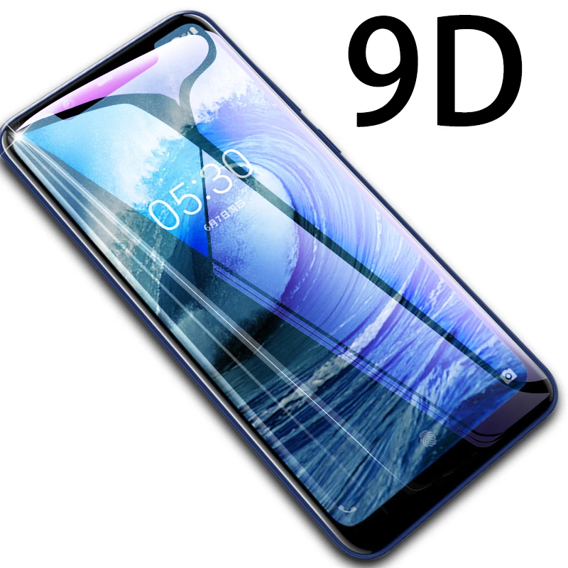 

best full coverage film cover edge tempered glass screen protector for Nokia, Transperant