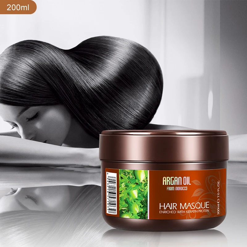 

OEM Argan Oil Keratin Protein Masque Hydrating Restorative Hair Repair Keratin Mask Promoting Natural Hair Care Mask