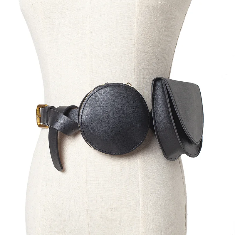 

Leather Waist Bag Women Fanny Pack Fashion Women Waist Packs Belt Bag Female Waist Bag