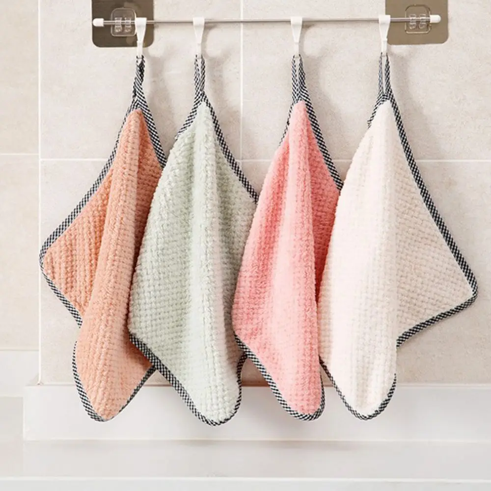 

Super Absorbent Coral fleece Clean Cloth Cleaning Wiping Rag Dish Towel Home Kitchen Towel Sink Cleaning Towels, Choose