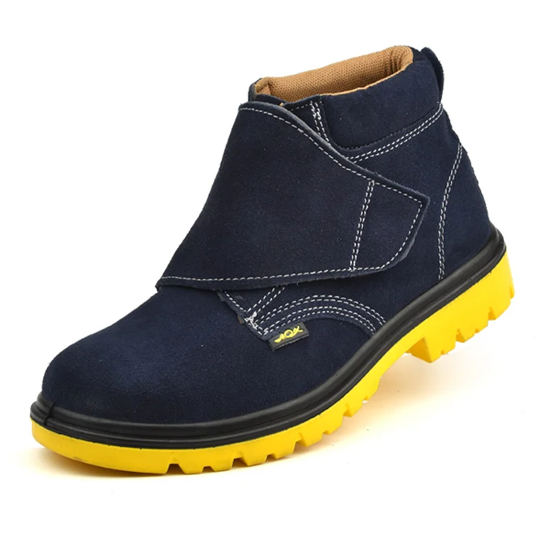 

High Quality Wholesale Steel Toe Leather Comfortable Flip Fur Safety Welding Shoes For Welder