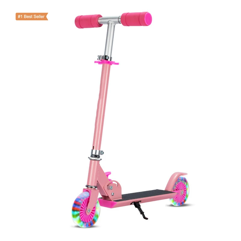 

Istaride Manufacturers Children Aluminum Folding Scooter Baby Mini Led Foot Balancing Scooter 2 Wheel Kids Scooter