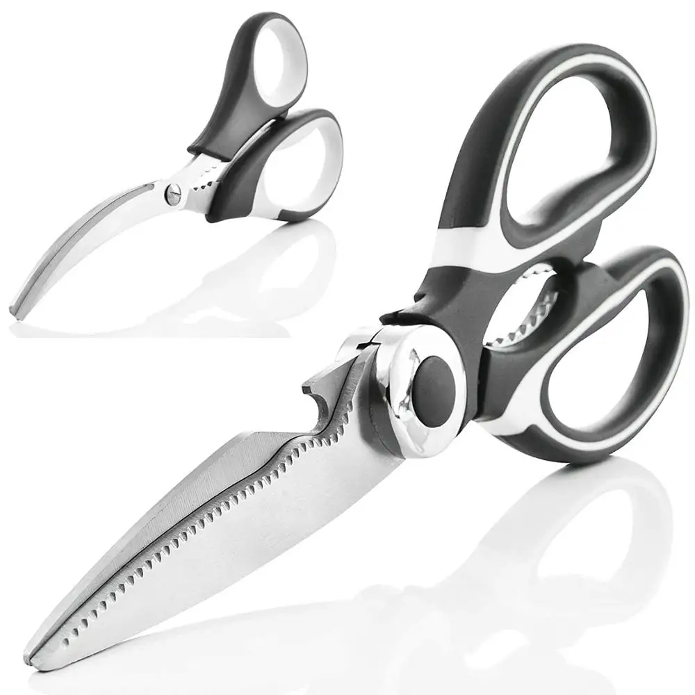

professional multi stainless steel metal cutting tailor sharp seafood kitchen scissor