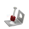 Slotted Angel Bracket with Holes for Hanging Drop Wire Clamp