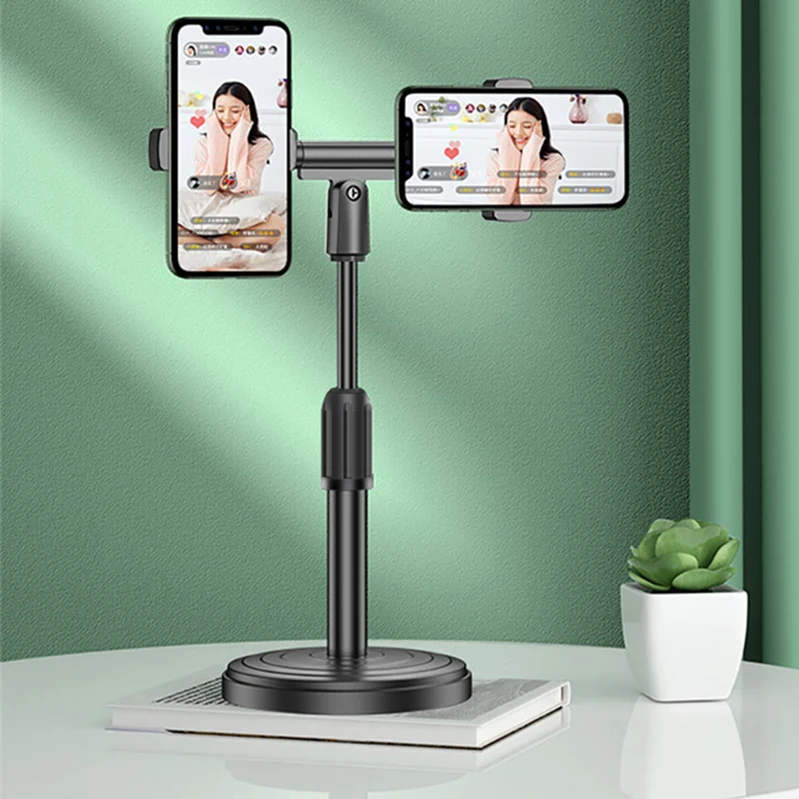 

Multi-functional Adjustable Mobile Phone Stand For Live Broadcast Desk Table Clip Bracket Table Mount Cell Phone Support Holder