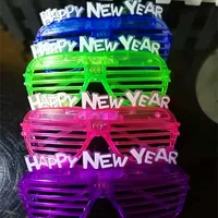 

2020 Blinds Glasses Led Happy New Year Shining Glasses Ball Bar Party Festival Props