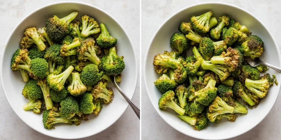 Finished broccoli platter with colorful garnishes and dips