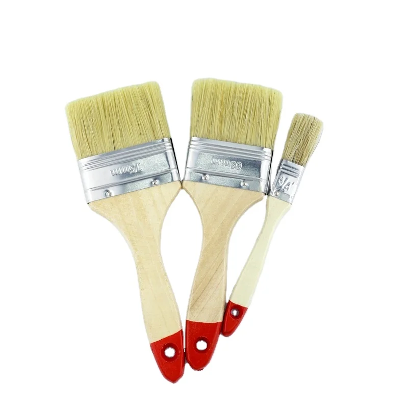 

2023 Biyu Wholesale China Market Pet Filament Paint Brush Wooden Handle