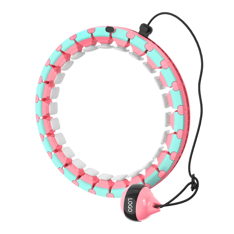 

Detachable Intelligent Adjustable weighted hoolah hula hoola hoops fitness blue pink for kids adults, Customized color