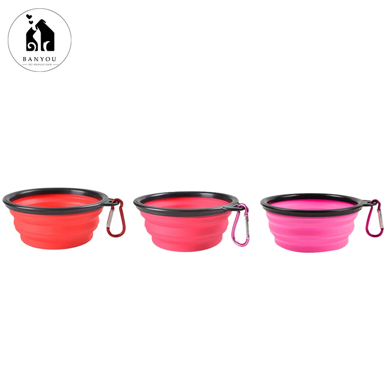 

New designs multi-color portable made of tpe oversized pet bowl, Customized color