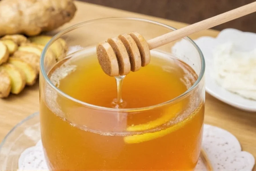 ginger lemon tea with honey