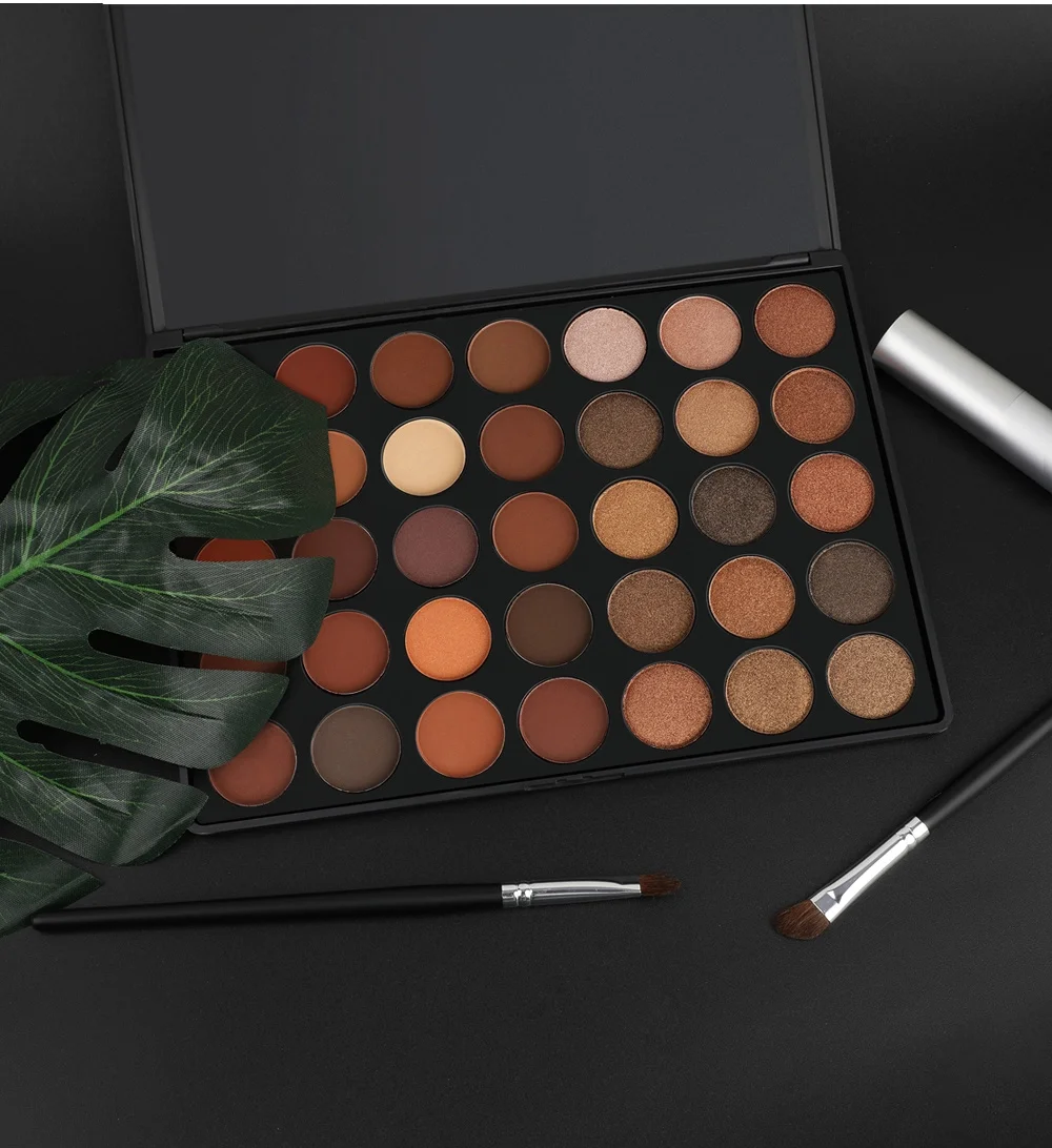 

35 color glitter eyeshadow private label pigment eyeshadow powder eyeshadow palette custom