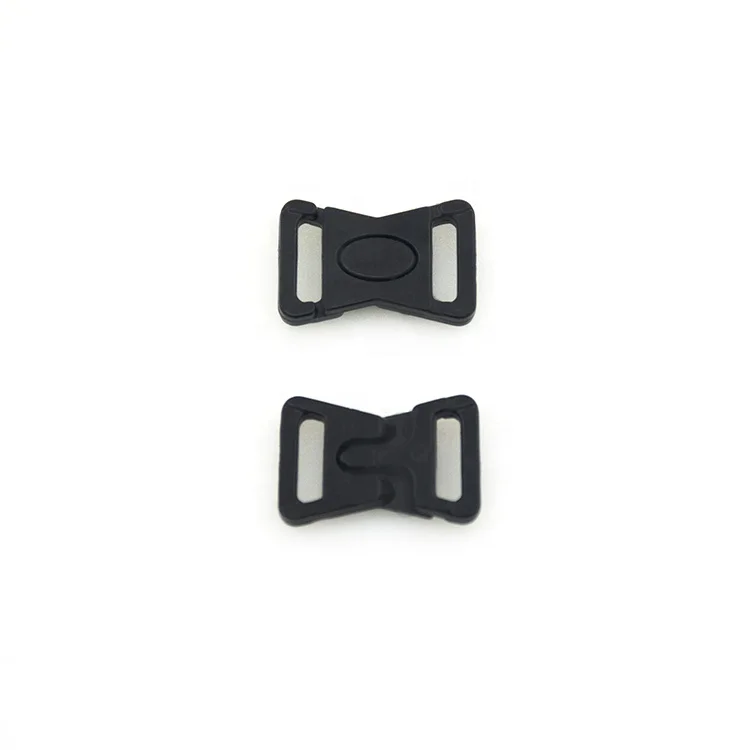 

Wholesale Plastic Lingerie Accessory Swivel Insert Quick Released Bra Front Closure Buckle 9mm, Black/ white /custom color