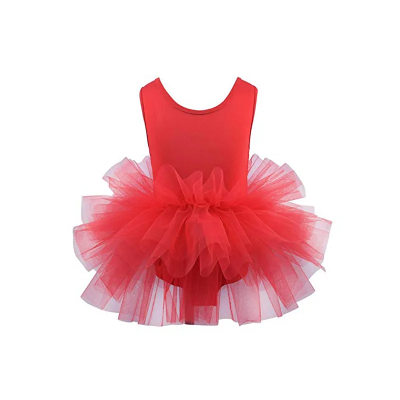 

2021 new Factory Supply Kids Girls dancing Ballet Tutu Skirts Princess Tulle dresses Children long sleeve /sleeveless dress, Flower