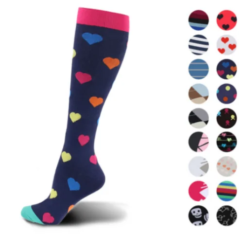 

Compression Socks Women & Men & Medical Running Flight Travel Pregnant Athletic Sock, Custom color