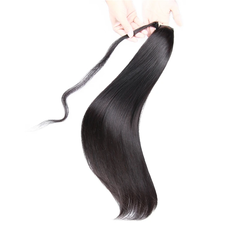 
Hot Beauty 10-30 Inch Silky Straight Virgin Hair Ponytail Hair Extensions Ponytail Human Hair 
