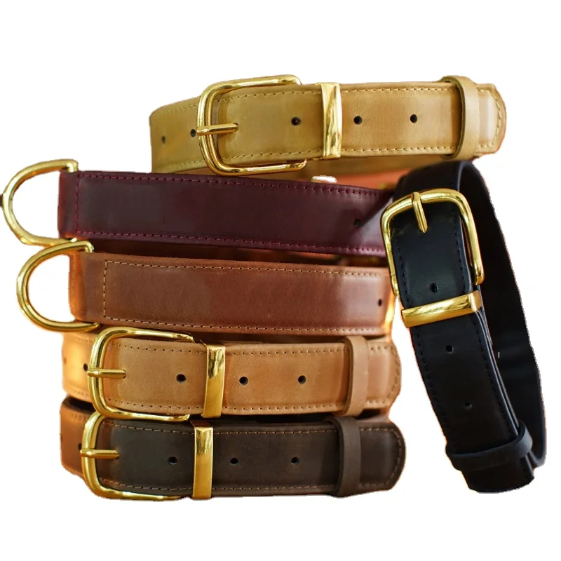 

Wholesale Leather Dog Collar Pets Puppy Neck Collar Custom Engraved With Multi-colors, Black,brown (can custom)